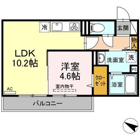 D-room内山Ⅱの物件間取画像